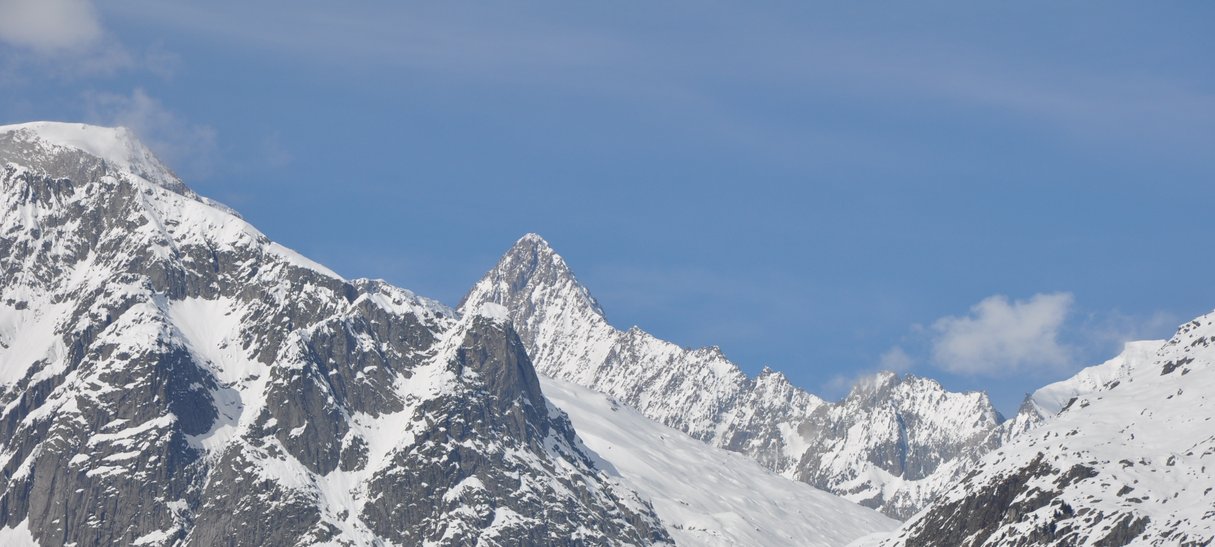 Aussicht Chalet Antoinette - Richtung Fiescher Gletscher